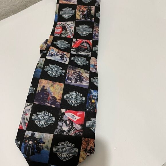 Harley Davidson neck tie silk motorcycle - Picture 1 of 6